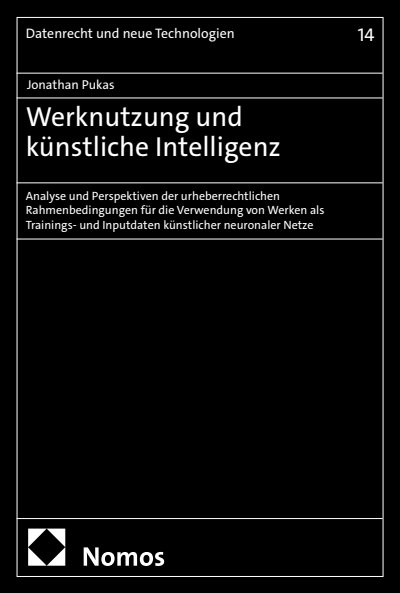 Cover des Buchs: Werknutzung und künstliche Intelligenz