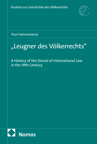 Cover des Buchs: «Leugner des Völkerrechts»
