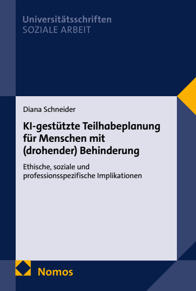 Cover des Buchs: KI-gestützte Teilhabeplanung für Menschen mit (drohender) Behinderung