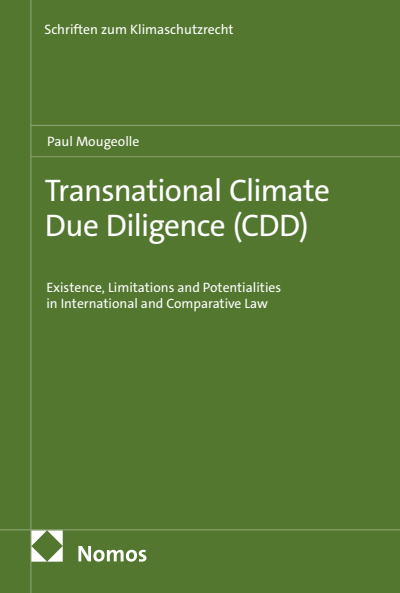Cover des Buchs: Transnational Climate Due Diligence (CDD)