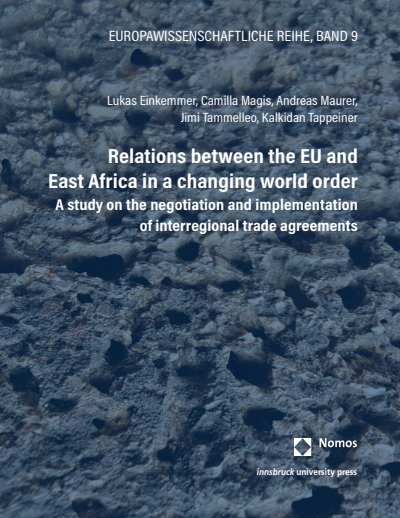 Cover des Buchs: Relations between the EU and East Africa in a changing world order