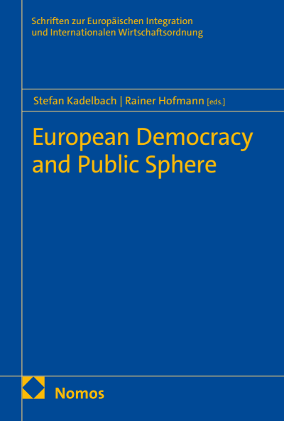 Cover des Buchs: European Democracy and Public Sphere
