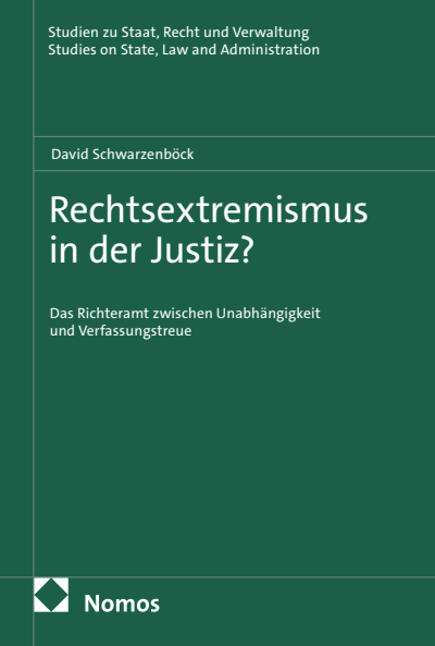 Cover des Buchs: Rechtsextremismus in der Justiz?