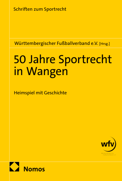 Cover des Buchs: 50 Jahre Sportrecht in Wangen