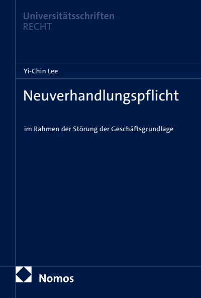 Cover des Buchs: Neuverhandlungspflicht