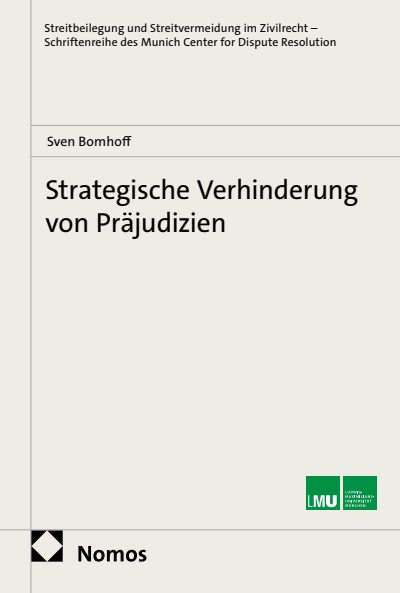 Cover des Buchs: Strategische Verhinderung von Präjudizien