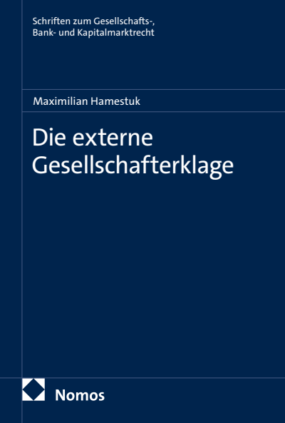Cover des Buchs: Die externe Gesellschafterklage